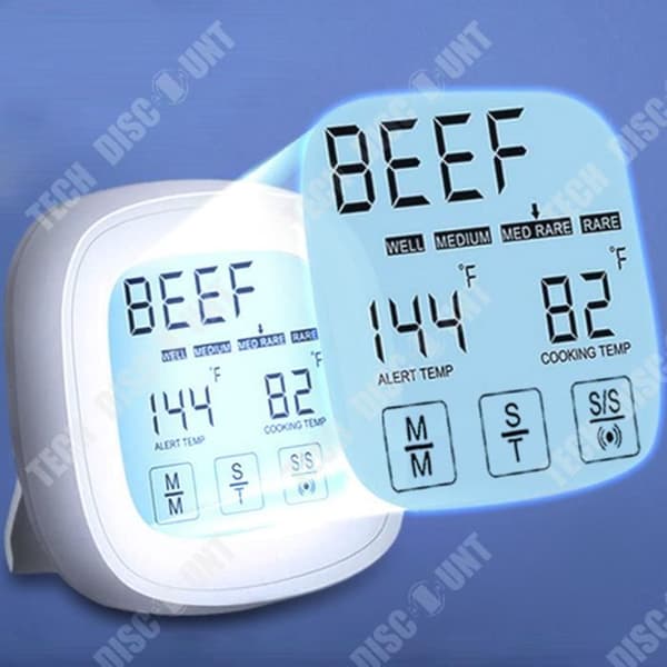 TD® Köksmattermometer Sond Pekskärm Digital Oljemattermometer Ugn BBQ Grilltermometer