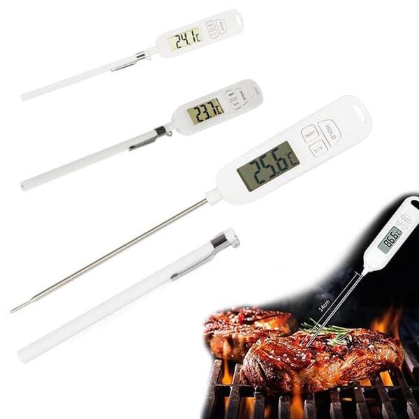 Stegetermometer | Madlavningstermometer med LCD-display