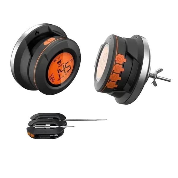 Bluetooth BBQ-termometer, 4 Prober, Vattentålig Design,Värd 2 Prober