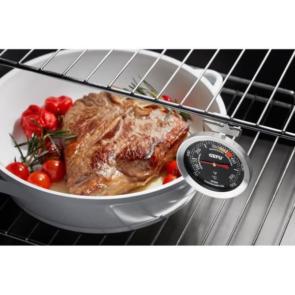 Ugnstermometer - Gefu - MESSI - Silver - Idealisk temperaturindikering - Säker tillagning