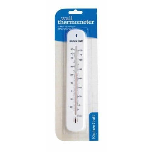 Kitchen Craft Vägghängd termometer i plast 20 cm - KCPLSWALL