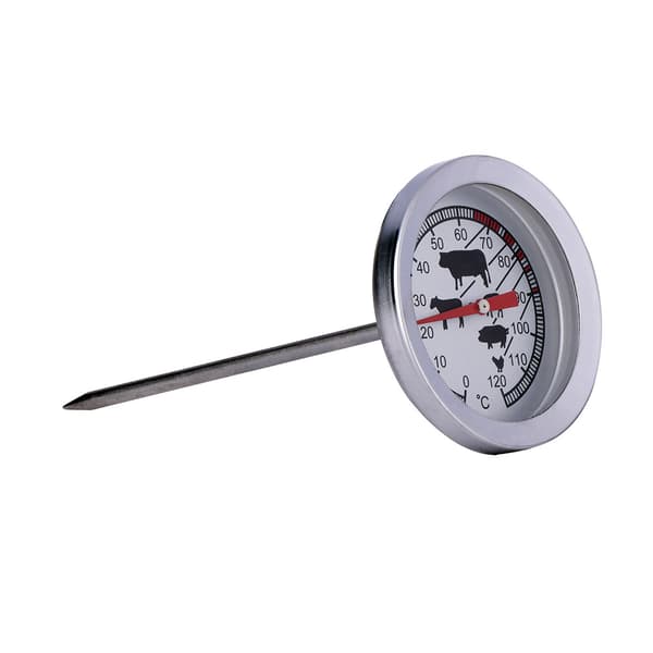 Kjøtt- og grilltermometer med tydelig temperaturvisning