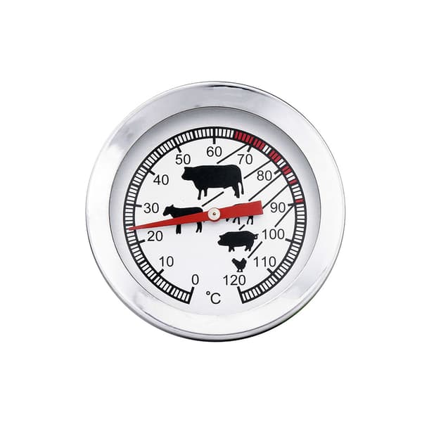 Kød- og grilltermometer med tydelig temperaturvisning