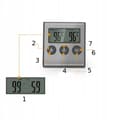 Miniatyrbild 9 av 11: RÖKTERMOMETER Stekning GRILL SOND TIMER