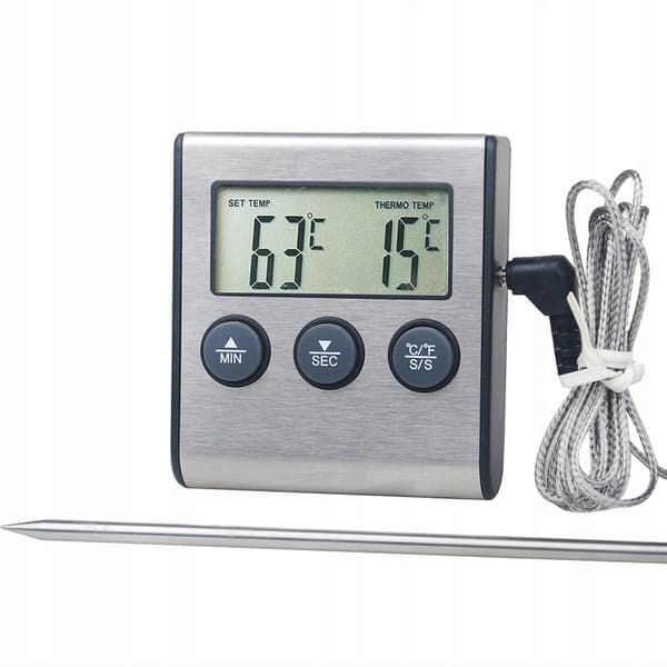 RÖKTERMOMETER Stekning GRILL SOND TIMER