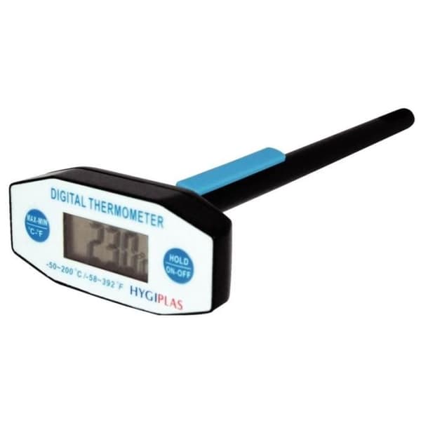 Termometer med sond - Hygiplas - LCD - Område från -50° till +150°C - Fodral ingår - 1 styck