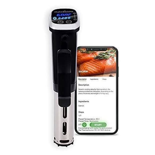 Thermocooker - MakeCuisine - MC-SV1 - Wifi - Sous vide matlagning - Svart