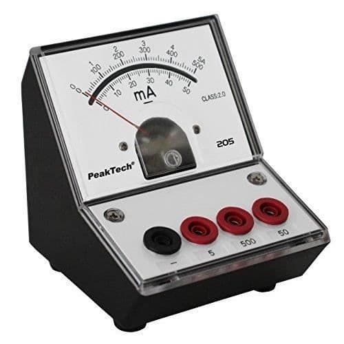 PeakTech Peak Tech P 205-ndash04-nbspEnergimätare/analog amperemeter/mätare med spegel Skalning 0.