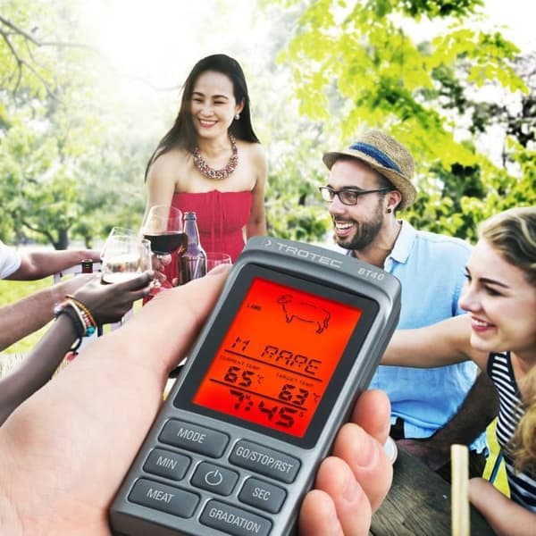 Kötttermometer - Trotec - BT40 - Trådlös - Kötttypval - Inbyggd timer