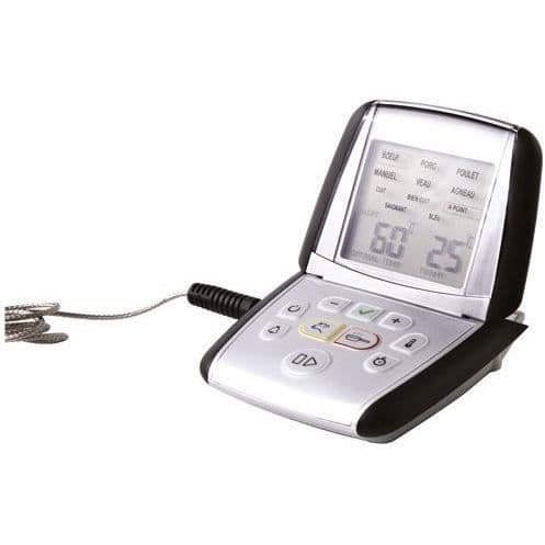 Termometer för matlagning - MASTRAD - m°classic+ - Inbyggd timer - Induktionskompatibel - Rostfritt stål