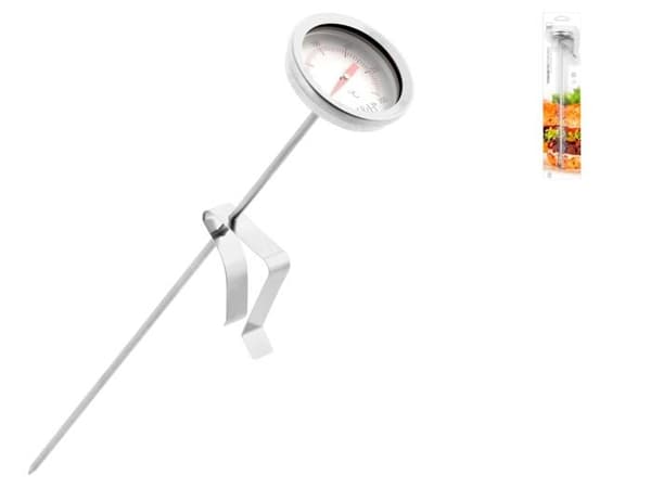 Kökstermometer - sond - H-h matlagningsmätare - 6515 - termometro cucina olio rostfritt stål 300c