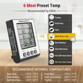 Miniatyrbild 3 av 4: ThermoPro TP17H Termometer Ugn Termometer för Matlagning med 4 Temperatursonder för Ugn Grill Bakning Ther