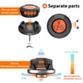Miniatyrbild 6 av 8: 0-380°C smart Bluetooth matlagningstermometer med 2 sonder, grilltermometer med app-kontroll, avtagbar design