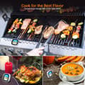 Miniatyrbild 5 av 5: Lollanda Kötttermometer med Touchskärm /Termometer för kött - LCD, Vattentät, Kök, för ugn, till barbequegrill och Grill