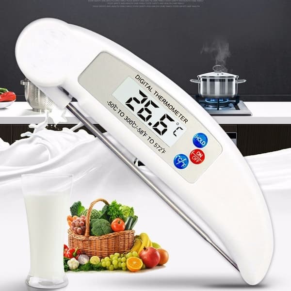 Grilltermomter - Digital Termometer i Vikbar Design
