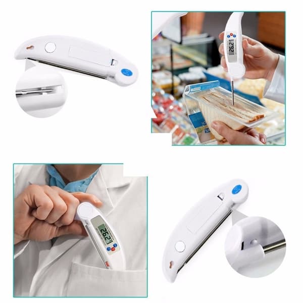 Grilltermomter - Digital Termometer i Vikbar Design