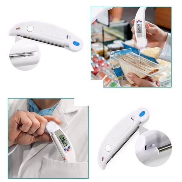 Grilltermomter - Digital Termometer i Vikbar Design