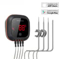 Miniatyrbild 2 av 2: Trådlös BBQ-termometer, Bluetooth-kompatibel, upp till 6 prober,4XS med 4 sensorer