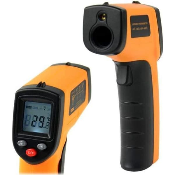 Beröringsfri temperatur LCD laser IR digital infraröd termometerpunkt GM320 -50~330 C