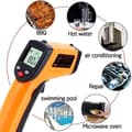 Miniatyrbild 4 av 4: Kökstermometer, beröringsfri laserinfraröd termometer -50°C - 400°C Bakgrundsbelyst LCD-skärm för matlagningsindustrin