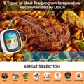 Miniatyrbild 6 av 7: OBOSOE  Digital kökstermometer med pekskärm – kött- & BBQ-temperaturmätare med sond och blå LCD