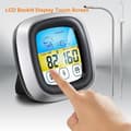 Miniatyrbild 7 av 7: OBOSOE  Digital kökstermometer med pekskärm – kött- & BBQ-temperaturmätare med sond och blå LCD