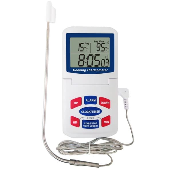 INF Digitalt mattermometer med sammenleggbar probe for matlaging