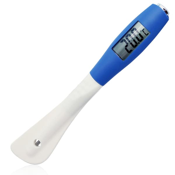 INF Digital Slikkepott Mat Termometer - Blått og Hvitt Design