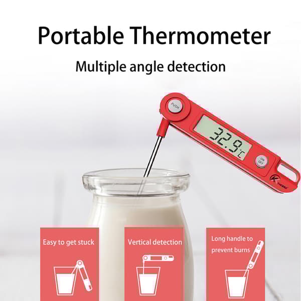 INF Digitalt mattermometer for kjøkken, grilling, kaffe og mer