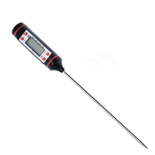 OBOSOE Hushållstermometer Digital LCD Matlagningstermometer Injektionsgrilltermometer för stekning, matlagning, grill/grill, bakning