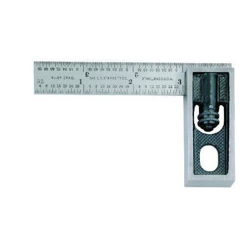 Starrett snickare vinkelmed skala justerbar 100mm - 13MA