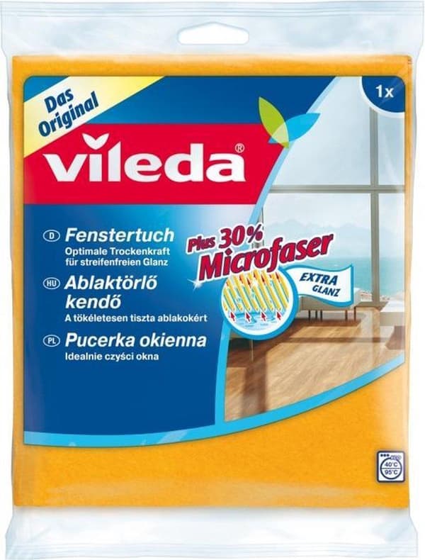Ikkunalina Vileda 162401 Mikrokuituliina Oranssi 1 kpl