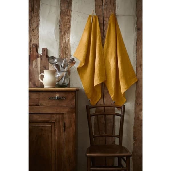 2-pack handdukar "Soline" 50 x 70 cm tvättad linne