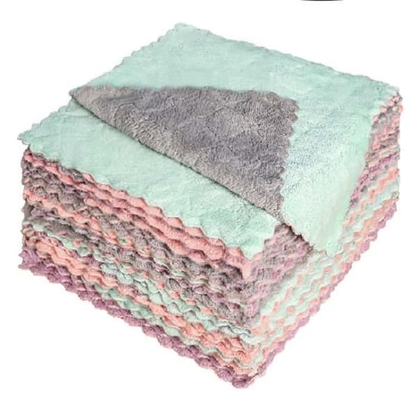 Rengöringsdukar - YOLISTAR - 20-pack - Mikrofiber - 25 x 25 cm - Återanvändbara