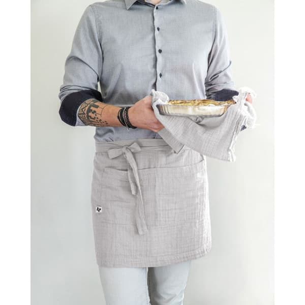 Kockförkläde "Gaïa" 45 x 80 cm "Cotton Gauze" - Gaïa Nuage