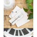 Miniatyrbild 1 av 4: Set med 3 "Gaïa" servetter 40 x 40 cm "Cotton Gauze" - Gaïa Chantilly