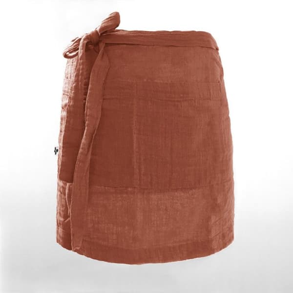 Kockförkläde "Gaïa" 45 x 80 cm "Cotton Gauze" - Gaïa Terracotta