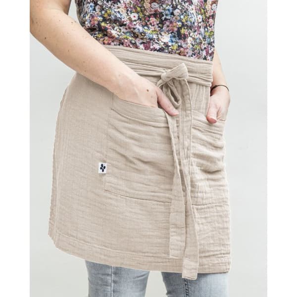 Kockförkläde "Gaïa" 45 x 80 cm "Cotton Gauze" - Gaïa Pampa