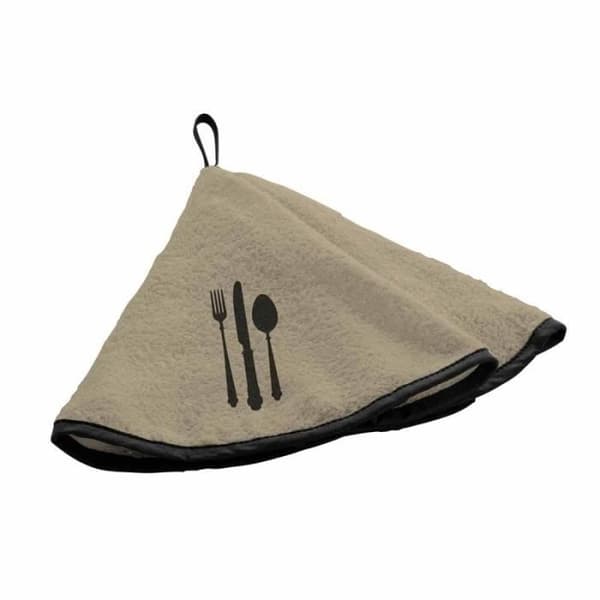 Handduk - PARIS PRIX - Bestick - 60cm - Svamp - Beige