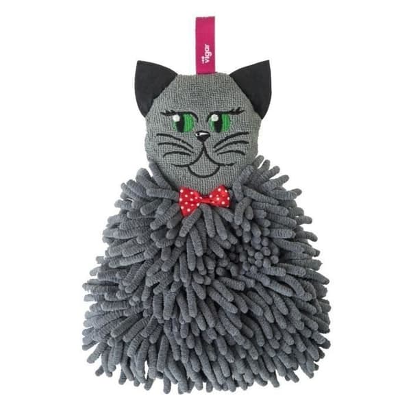 Felix Grå mikrofiberhandduk - Vigar - Hög absorptionskapacitet - 7 x 22 x 28 cm - 50 x 70 cm