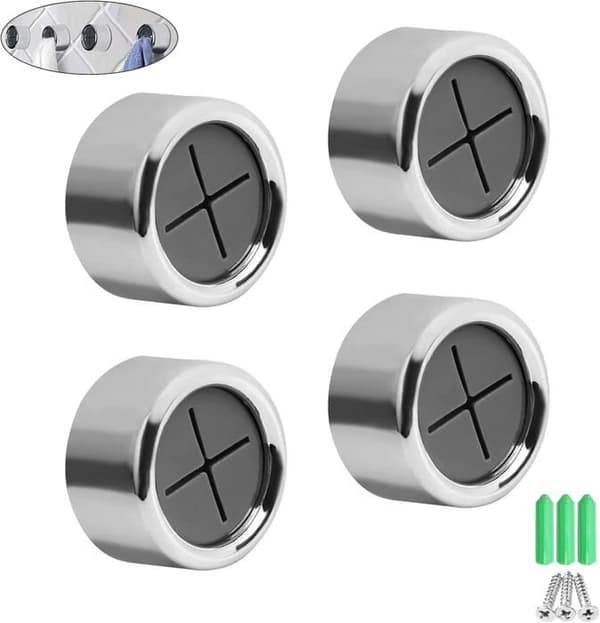 Kökshanddukshållare - Ej specificerat - Set om 4 - Självhäftande - Modern design - ABS/PVC-plast