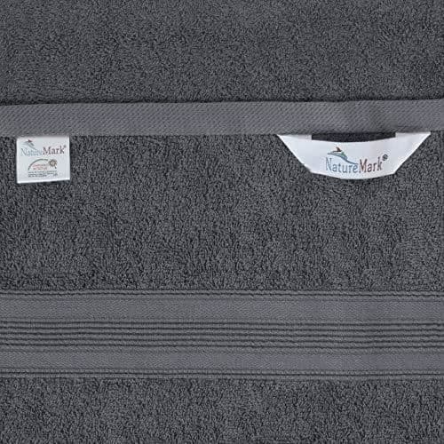 Handdukar - NATUREMARK - NM-HT0842 - Grå - 50 x 100 cm - Antracit-Grå