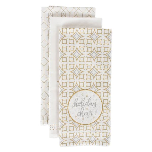 Torchon - handduk Dii - CAMZ10710 - Metallduk i bomull Holiday Cheer 18 x 28 cm