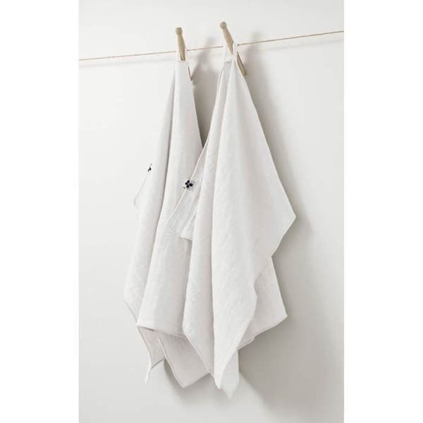 2-pack hand towels i bomullsgase - Vit - 50 x 70 cm