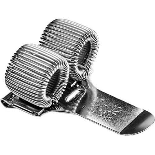 Clip för pennor - Terry - Silver - 7-15 mm - Robust ficka - 2 utdragbara pennhållare