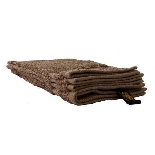 Handduk - Gözze - New York - Set om 4 - 30 x 30 cm - Brun - 100% bomull