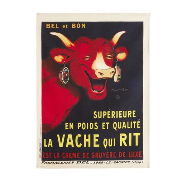 Kökshandduk - Coucke - 50x75 - Svart bomull - Vintage - Kök