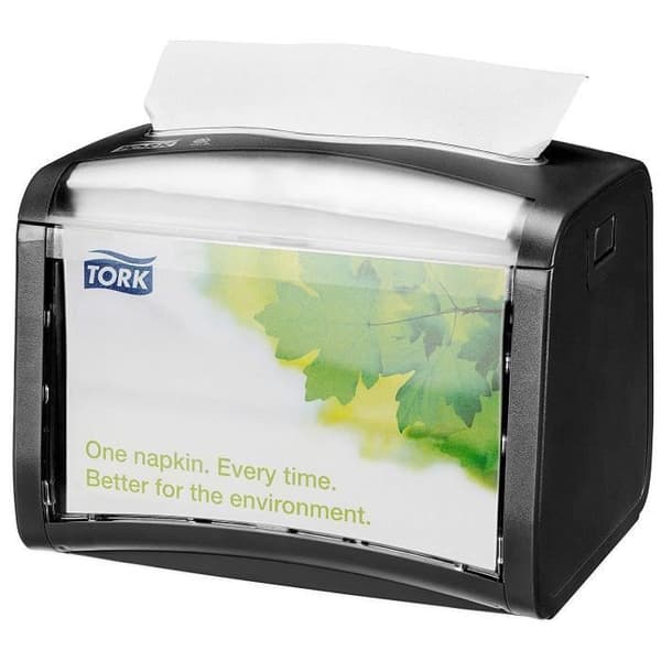 Tork 272611 Dispenser för N4 Xpressnap / Bärbara pappershanddukar - Signaturdesign - Svart - 7322540660388 Svart