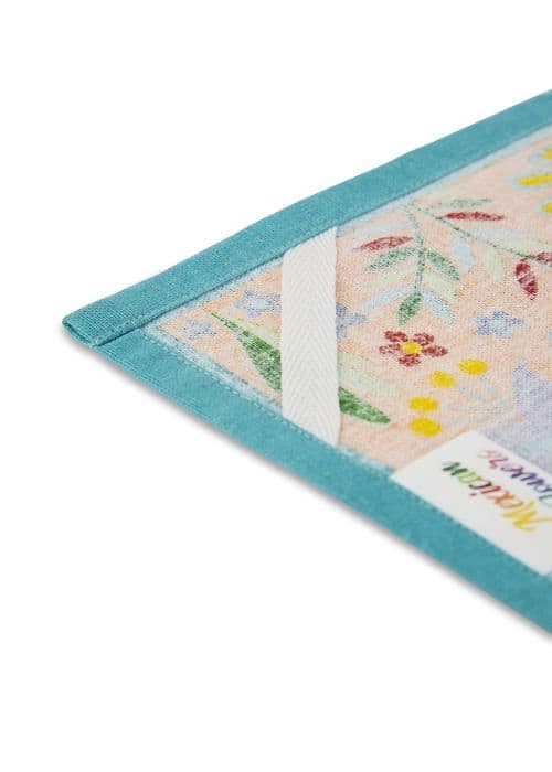Torchon - handduk Excelsa - 66641 - Mexikanska blommor kökshandduk, 100% bomull, 70 x 50 cm, med knäpphål