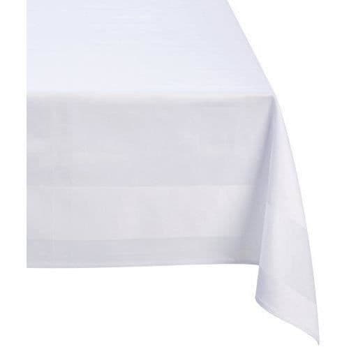 Fleuresse 9820 Handduk Fb. 1000 Damastduk med satin kant Vit 130 x 250 cm - 9820 Fb. 1000